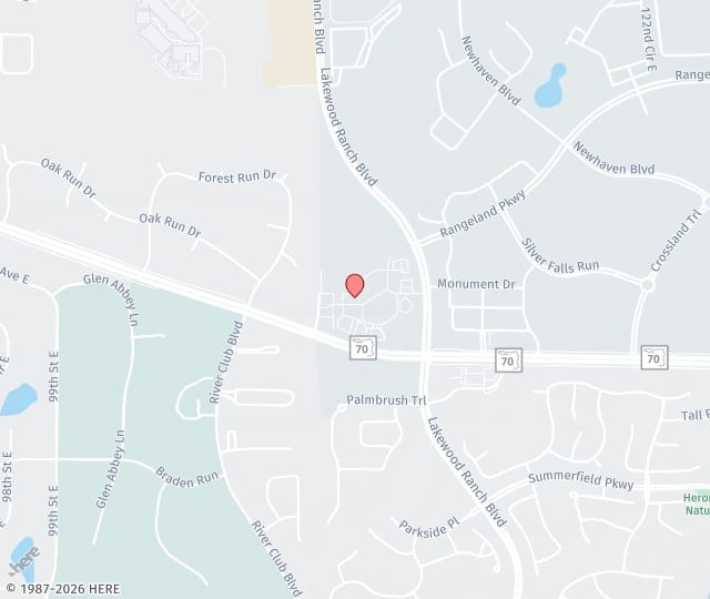 Location Map: 11161 State Road 70 E, STE 110 563 Lakewood Ranch, Florida 34202